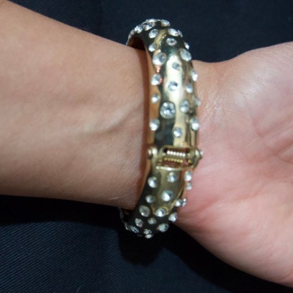 Faux diamond stone snake necklace - Picture 4 of 5